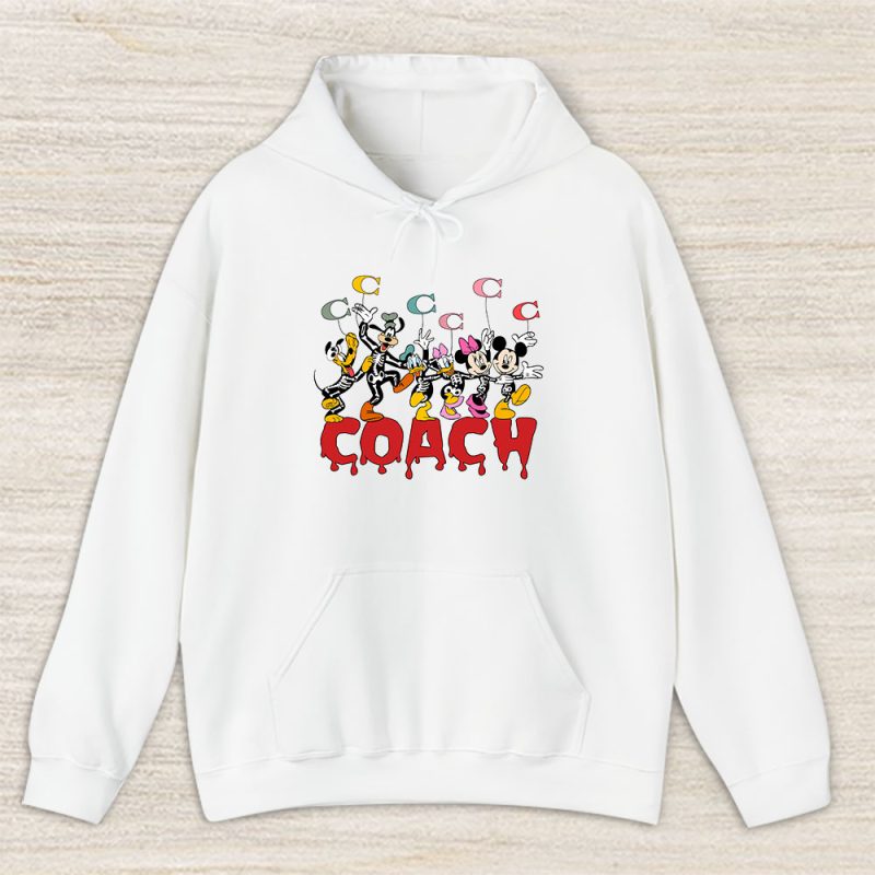 Mickey And Friends Skeleton Halloween Coach Unisex Hoodie TAH10096