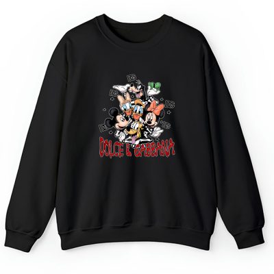 Mickey And Friends Skeleton Halloween Dolce & Gabbana Unisex Hoodie TAH10099