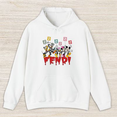 Mickey And Friends Skeleton Halloween Fendi Unisex Hoodie TAH10102