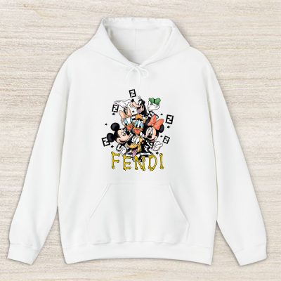 Mickey And Friends Skeleton Halloween Fendi Unisex Hoodie TAH10103