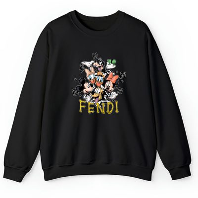 Mickey And Friends Skeleton Halloween Fendi Unisex Hoodie TAH10103