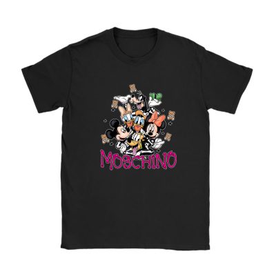 Mickey And Friends Skeleton Halloween Moschino Unisex T-Shirt Cotton Tee TAT10110