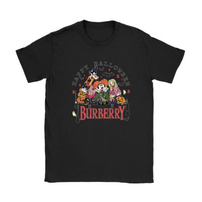 Mickey Happy Halloween Burberry Unisex T-Shirt Cotton Tee TAT9284