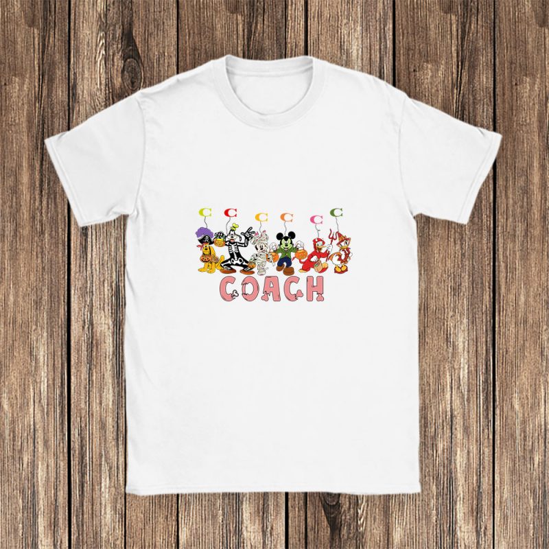 Mickey Happy Halloween Coach Unisex T-Shirt Cotton Tee TAT9285