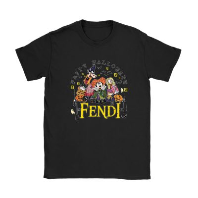 Mickey Happy Halloween Fendi Unisex T-Shirt Cotton Tee TAT9290