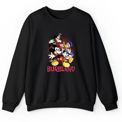 Mickey Mouse Donald Duck Goofy Burberry Unisex Sweatshirt TAS8257