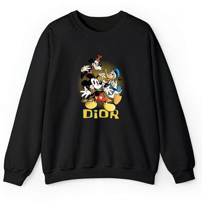 Mickey Mouse Donald Duck Goofy Dior Unisex Sweatshirt TAS8259