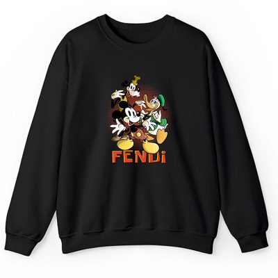 Mickey Mouse Donald Duck Goofy Fendi Unisex Sweatshirt TAS8260