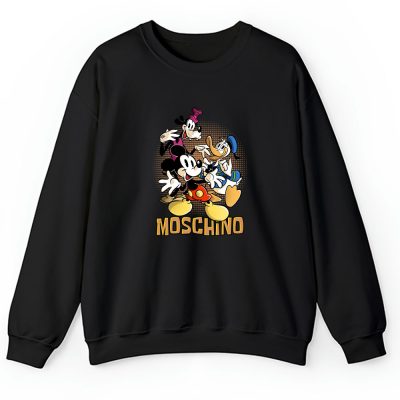 Mickey Mouse Donald Duck Goofy Moschino Unisex Sweatshirt TAS8263