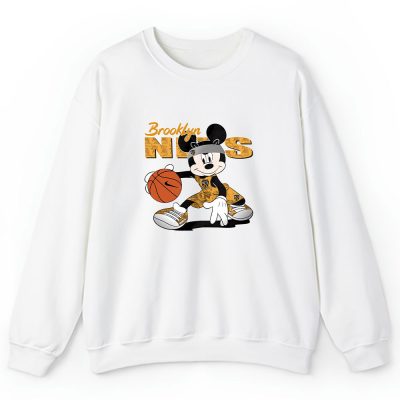 Mickey Mouse X Brooklyn Nets Team NBA Basketball Fan Unisex Sweatshirt TAS8608