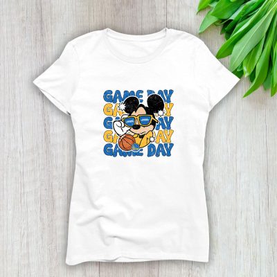 Mickey Mouse X Game Day X Golden State Warriors Team Lady T-Shirt Women Tee LTL10935