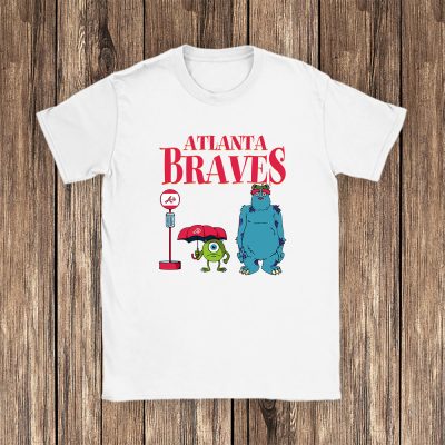 Monster X Atlanta Braves Team X MLB X Baseball Fans Unisex T-Shirt Cotton Tee TAT8987