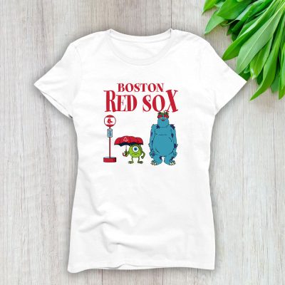 Monster X Boston Red Sox Team X MLB X Baseball Fans Lady T-Shirt Women Tee LTL8988