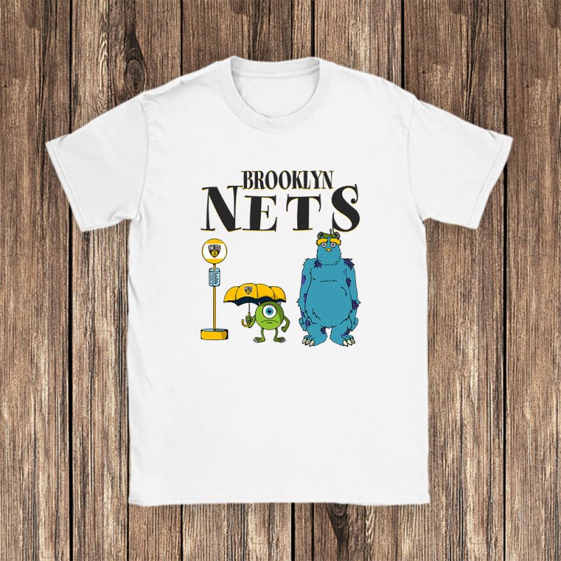 Monster X Brooklyn Nets Team X NBA X Basketball Unisex T-Shirt Cotton Tee TAT8997