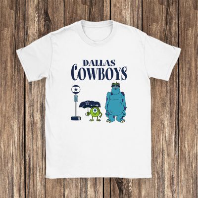 Monster X Mike X Sully X Dallas Cowboys Team X NFL X American Football Unisex T-Shirt Cotton Tee TAT9018