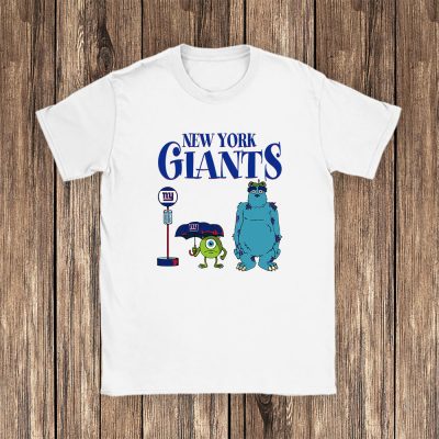 Monster X Mike X Sully X New York Giants Team NFL American Football Unisex T-Shirt Cotton Tee TAT9022