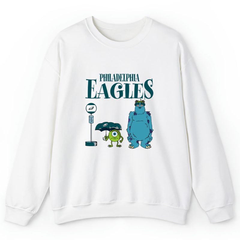 Monster X Mike X Sully X Philadelphia Eagles Team NFL American Football Unisex Sweatshirt TAS9023