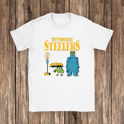 Monster X Mike X Sully X Pittsburgh Steelers Team NFL American Football Unisex T-Shirt Cotton Tee TAT9024
