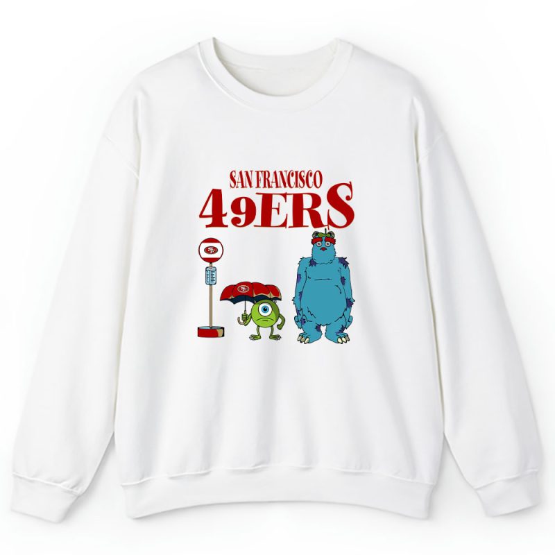 Monster X Mike X Sully X San Francisco 49ers Team NFL American Football Unisex Sweatshirt TAS9026