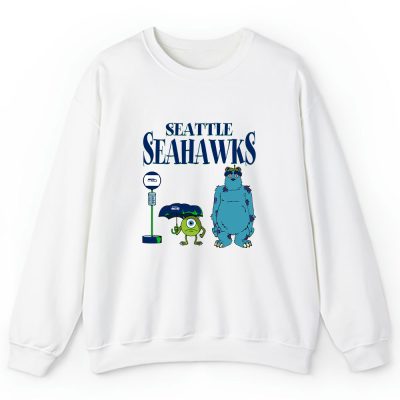 Monster X Mike X Sully X Seattle Seahawks Team NFL American Football Unisex Sweatshirt TAS9025