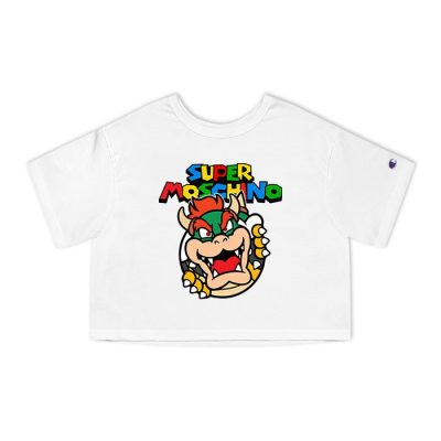 Moschino Bowser Mario Champion Lady Crop-Top T-Shirt CTB2917