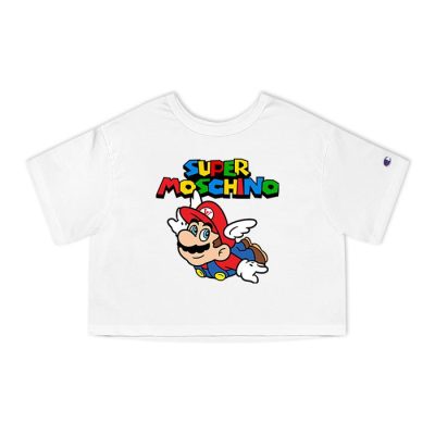 Moschino Super Mario Champion Lady Crop-Top T-Shirt CTB2912