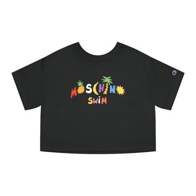 Moschino Swim Fruits Champion Lady Crop-Top T-Shirt CTB2894