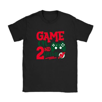 New Jersey Devils X Game On X Schools Back X Custom Number Unisex T-Shirt Cotton Tee TAT10720