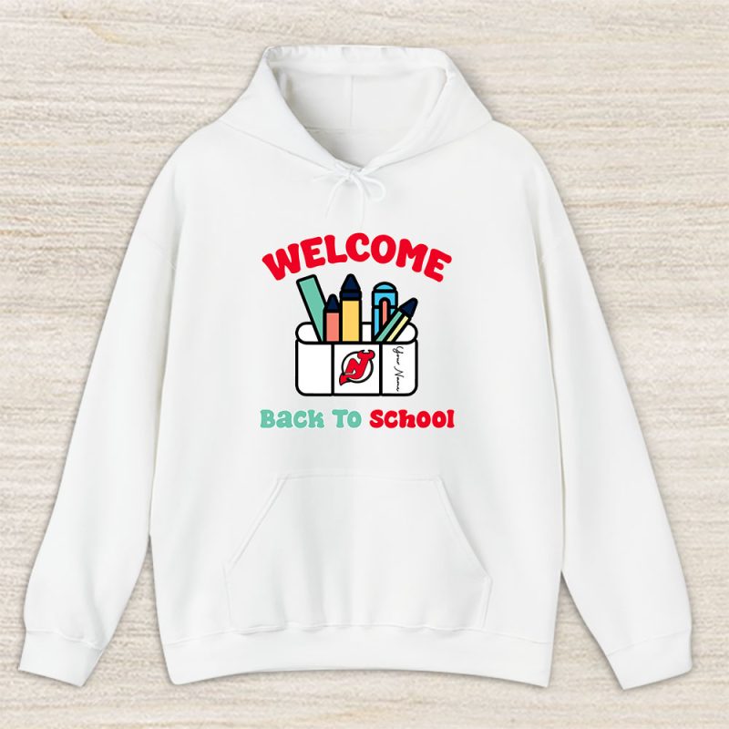 New Jersey Devils X Welcome Back To School X Custom Name Unisex Hoodie TAH10721