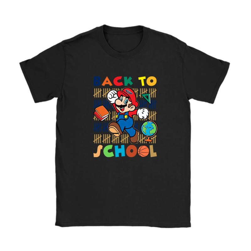 New Orleans Pelicans X Welcome Back To School Gift X Mario Unisex T-Shirt Cotton Tee TAT10563