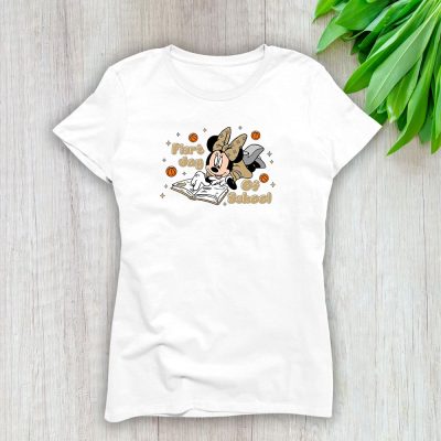 New Orleans Saints X Welcome Back To School Gift X Minnie Mouse Lady T-Shirt Women Tee LTL11191