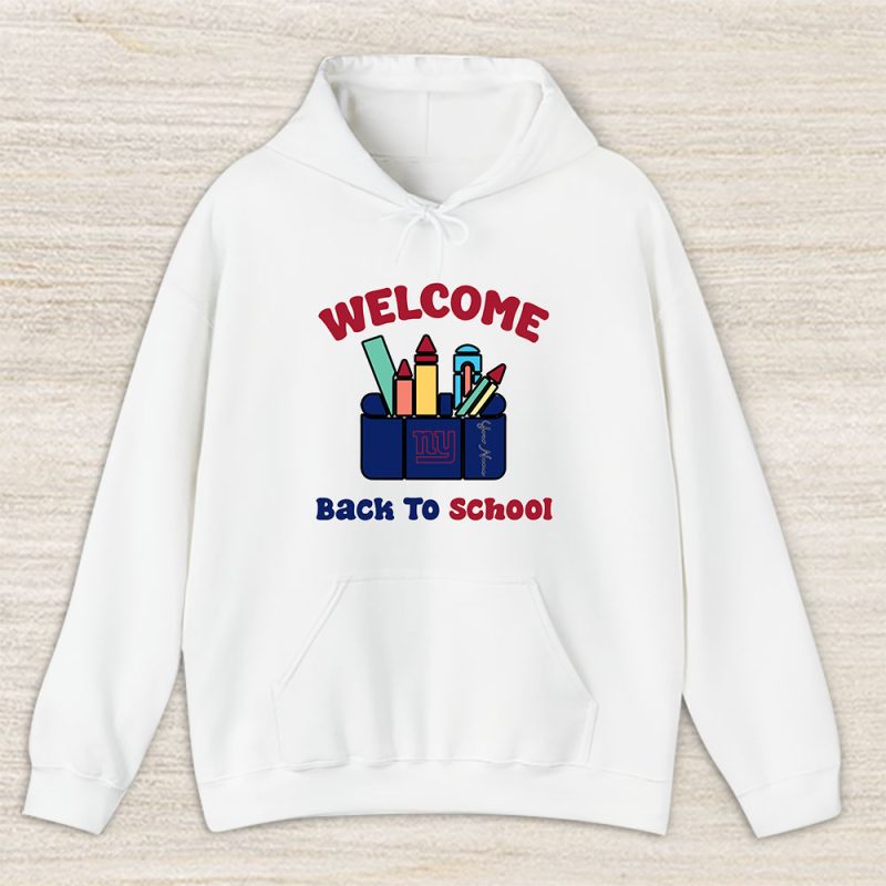 New York Giants X Welcome Back To School X Custom Name Unisex Hoodie TAH10669