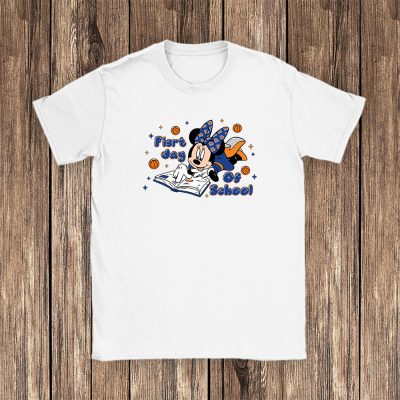 New York Knicks X Welcome Back To School Gift X Minnie Mouse Unisex T-Shirt Cotton Tee TAT9403