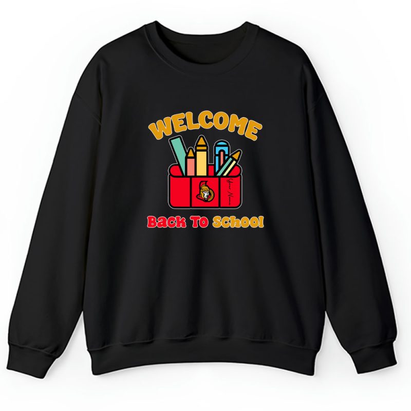 Ottawa Senators X Welcome Back To School X Custom Name Unisex Hoodie TAH10729