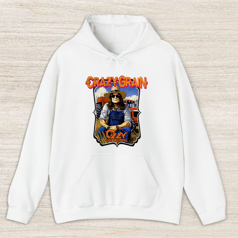 Ozzy Osbourne Crazy Grain Ozzy Farmer Parody Rock Heavy Met Unisex Hoodie TAH10840