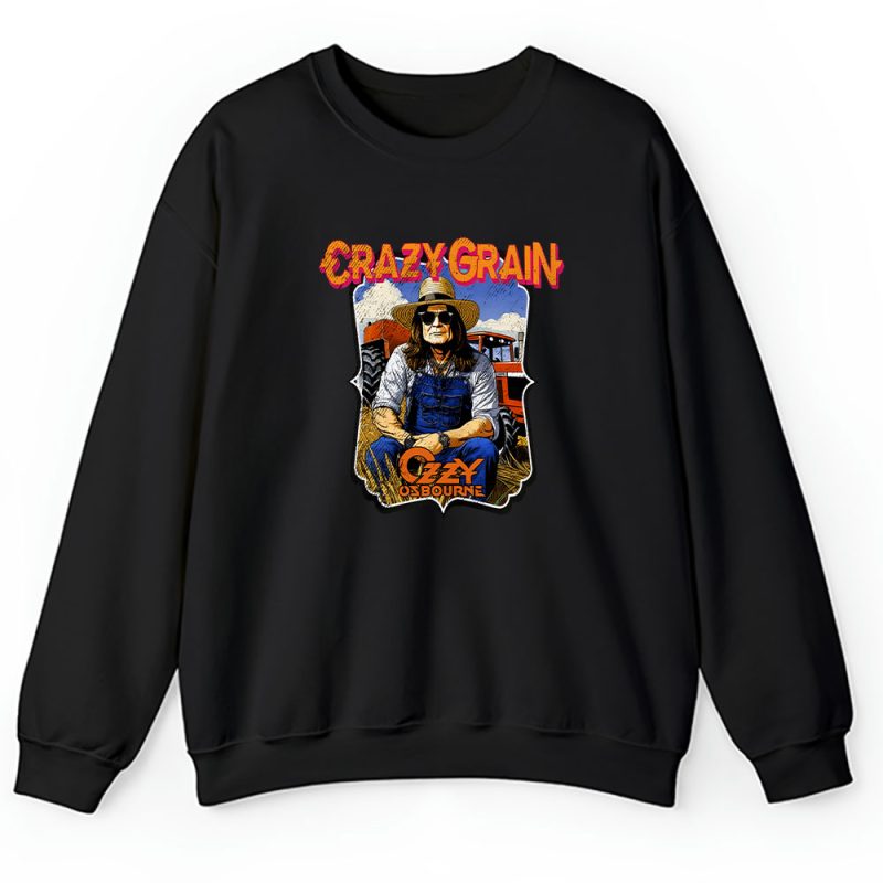 Ozzy Osbourne Crazy Grain Ozzy Farmer Parody Rock Heavy Met Unisex Sweatshirt TAS10840