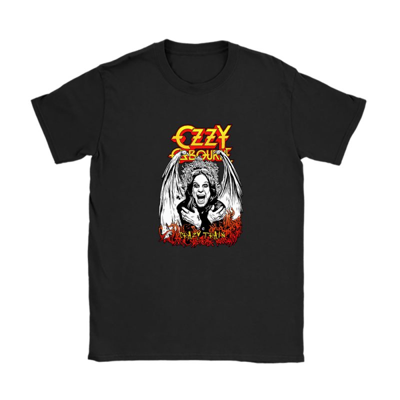 Ozzy Osbourne Crazy Train Ozzy Farmer Parody Rock Heavy Metal Unisex T-Shirt Cotton Tee TAT10845