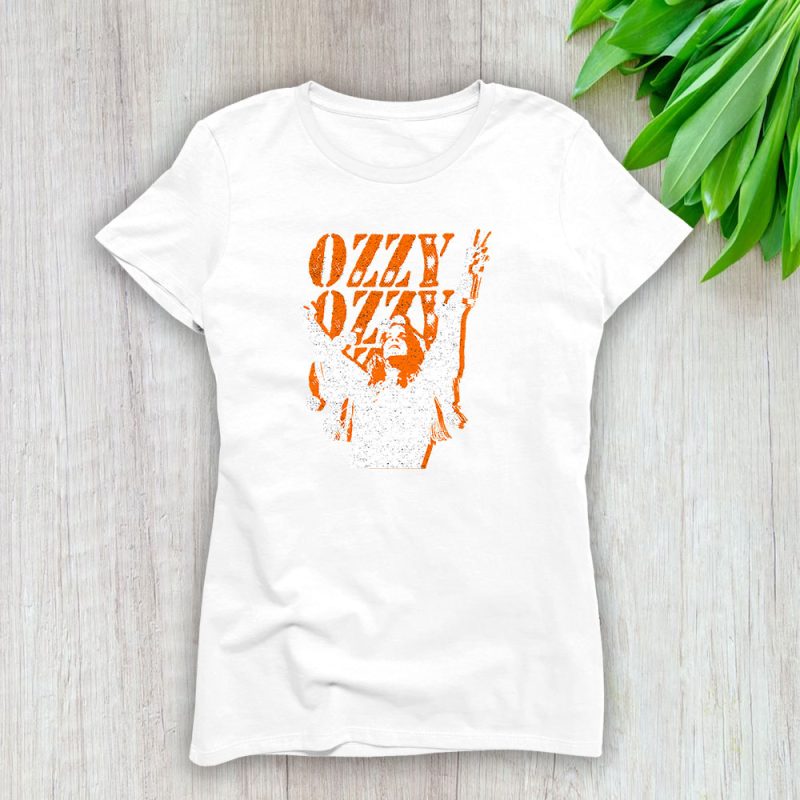 Ozzy Osbourne The Bat Ozzman Ozzymandias Heavy Metal Lady T-Shirt Women Tee LTL10846