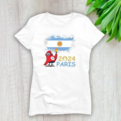 Paris 2024 Olympic Phryge X Team Argentina Fan X Summer Game Lady T-Shirt Women Tee LTL12805