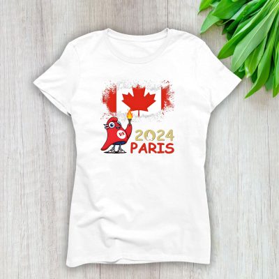 Paris 2024 Olympic Phryge X Team Canada Fan X Summer Game Lady T-Shirt Women Tee LTL12830