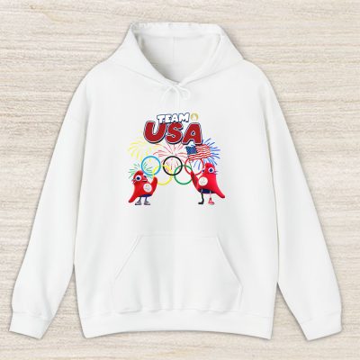 Paris 2024 Olympic X Team Usa Fan X Summer Game X Phryge Unisex Hoodie TAH12608