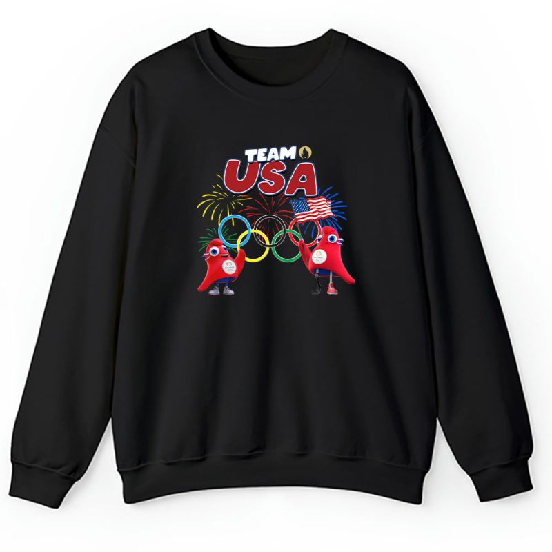 Paris 2024 Olympic X Team Usa Fan X Summer Game X Phryge Unisex Sweatshirt TAS12608