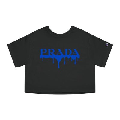 Prada Logo Luxury Champion Lady Crop-Top T-Shirt CTB2548