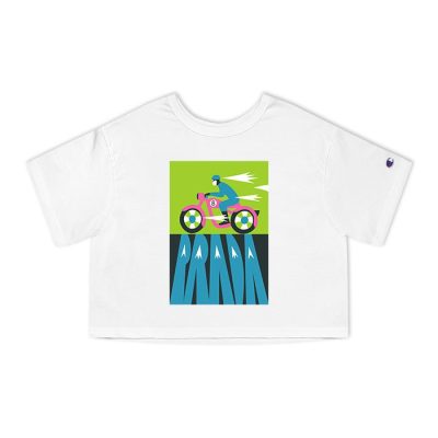 Prada Motobike Champion Lady Crop-Top T-Shirt CTB2557