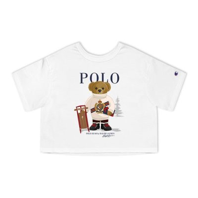 Ralph Lauren Polo Bear Teddy Champion Lady Crop-Top T-Shirt CTB2763