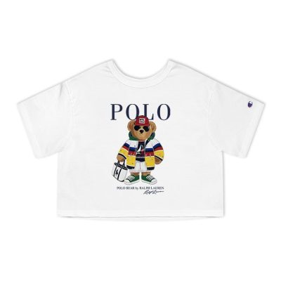 Ralph Lauren Polo Bear Teddy Champion Lady Crop-Top T-Shirt CTB2769