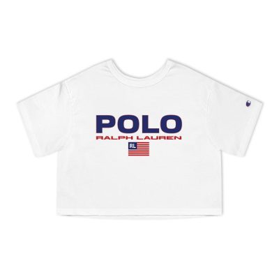 Ralph Lauren Polo Plag Usa Champion Lady Crop-Top T-Shirt CTB2748