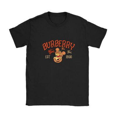 Retro Pooh Ghost Halloween Burberry Unisex T-Shirt Cotton Tee TAT10114