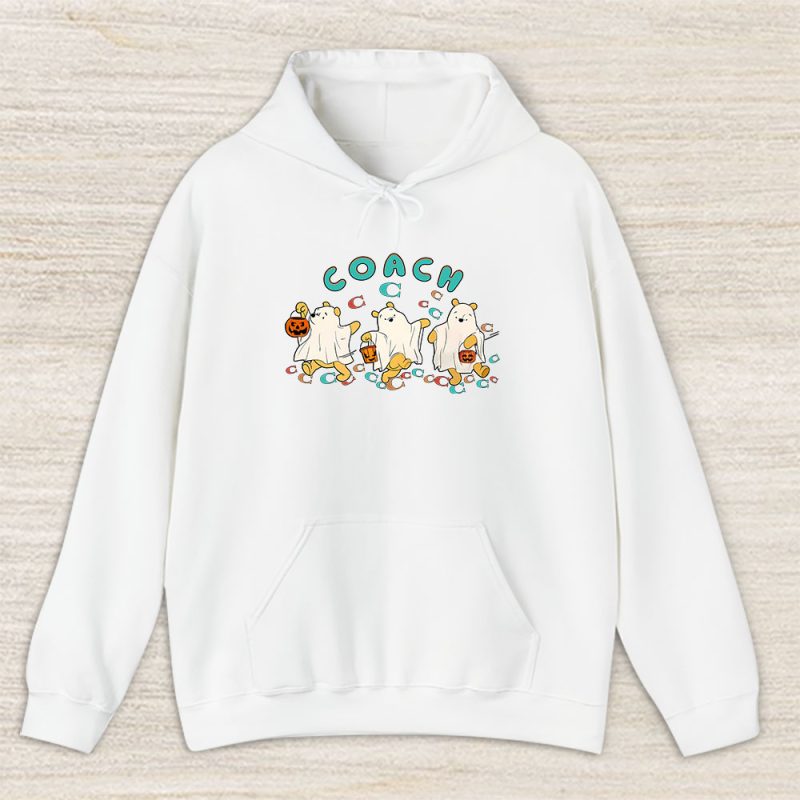 Retro Pooh Ghost Halloween Coach Unisex Hoodie TAH10115