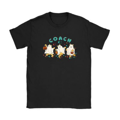 Retro Pooh Ghost Halloween Coach Unisex T-Shirt Cotton Tee TAT10115